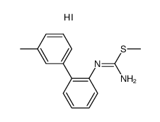 methyl (E)-N'-(3'-methyl-[1,1'-biphenyl]-2-yl)carbamimidothioate hydroiodide Structure