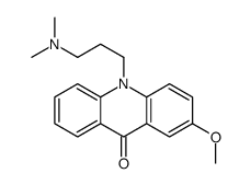 10-[3-(dimethylamino)propyl]-2-methoxyacridin-9-one结构式