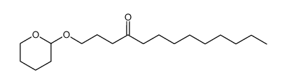 1-(2-tetrahydropyranyloxy)-4-tridecanone结构式