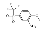2-methoxy-5-(trifluoromethylsulfonyl)aniline Structure