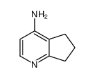 6,7-二氢-5H-环戊并[b]吡啶-4-胺结构式