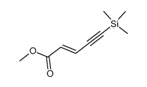 methyl 5-(trimethylsilyl)-2-penten-4-ynoate结构式