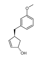 (1S,4S)-4-(3-methoxybenzyl)cyclopent-2-en-1-ol Structure
