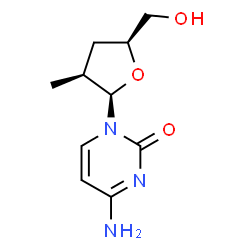 2(1H)-Pyrimidinone,4-amino-1-(2,3-dideoxy-2-methyl-bta-D-threo-pentofuranosyl)-(9CI)结构式