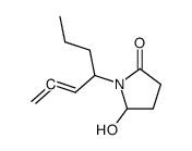 1-(hepta-1,2-dien-4-yl)-5-hydroxy-pyrrolidin-2-one结构式