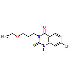 7-chloro-3-(3-ethoxypropyl)-2-mercaptoquinazolin-4(3H)-one Structure