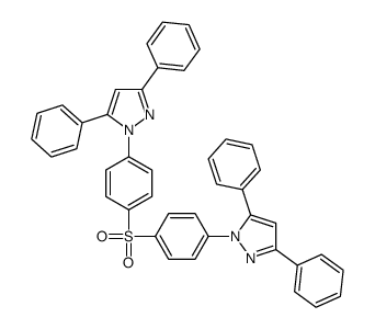 1-[4-[4-(3,5-diphenylpyrazol-1-yl)phenyl]sulfonylphenyl]-3,5-diphenylpyrazole Structure