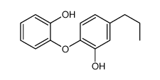 2-(2-hydroxyphenoxy)-5-propylphenol结构式