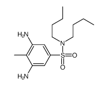 3,5-diamino-N,N-dibutyl-4-methylbenzenesulfonamide结构式