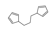 5-(3-cyclopenta-2,4-dien-1-ylpropyl)cyclopenta-1,3-diene Structure
