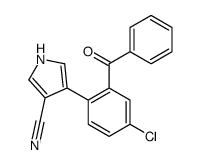 4-(2-benzoyl-4-chlorophenyl)-1H-pyrrole-3-carbonitrile Structure