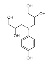 3-[N-(2,3-dihydroxypropyl)-4-hydroxyanilino]propane-1,2-diol结构式
