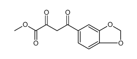 4-BENZO[1,3]DIOXOL-5-YL-2,4-DIOXO-BUTYRIC ACID METHYL ESTER结构式