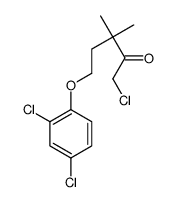 1-chloro-5-(2,4-dichlorophenoxy)-3,3-dimethylpentan-2-one结构式