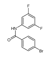 4-bromo-N-(3,5-difluorophenyl)benzamide结构式
