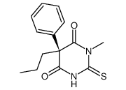 R(-)-1-Methyl-5-phenyl-5-propyl-2-thiobarbituric acid Structure