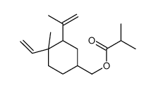 trimethyl-3-methyl vinyl-4-vinyl cyclohexyl methyl acetate Structure