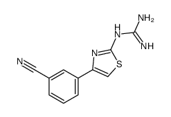 2-[4-(3-cyanophenyl)-1,3-thiazol-2-yl]guanidine Structure