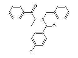 N-benzyl-4-chloro-N-(1-oxo-1-phenylpropan-2-yl)benzamide Structure