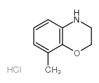 8-METHYL-3,4-DIHYDRO-2H-BENZO[B][1,4]OXAZINE HYDROCHLORIDE structure