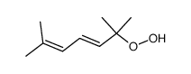 (E)-6-hydroperoxy-2,6-dimethylhepta-2,4-diene结构式