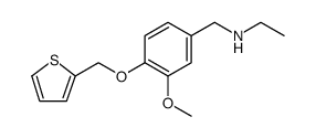 Benzenemethanamine, N-ethyl-3-methoxy-4-(2-thienylmethoxy)结构式