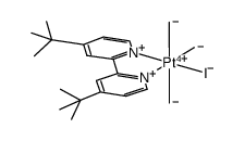 [PtMe23I(4,4'-di-tert-butyl-2,2'-bipyridine)]结构式