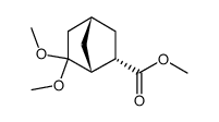 6-endo-Carbomethoxybicyclo(2.2.1)heptan-2-one dimethylketal结构式