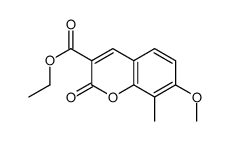 ethyl 7-methoxy-8-methyl-2-oxochromene-3-carboxylate Structure