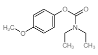 Carbamic acid,N,N-diethyl-, 4-methoxyphenyl ester structure