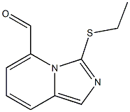 3-乙基硫代咪唑[1,5-A]吡啶-5-甲醛结构式