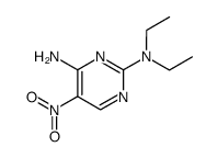 N2,N2-diethyl-5-nitro-pyrimidine-2,4-diyldiamine结构式