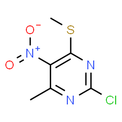 2-chloro-4-methyl-6-methylsulfanyl-5-nitro-pyrimidine Structure