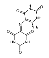 5-(6-amino-2,4-dioxo-1,2,3,4-tetrahydro-pyrimidin-5-ylimino)-barbituric acid结构式