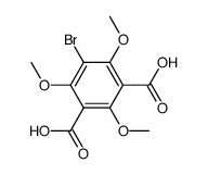 5-bromo-2,4,6-trimethoxy-isophthalic acid Structure