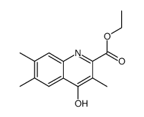 4-hydroxy-3,6,7-trimethyl-quinoline-2-carboxylic acid ethyl ester结构式