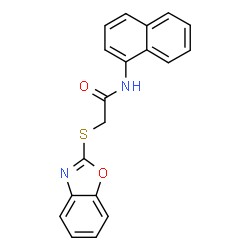 2-(1,3-Benzoxazol-2-ylsulfanyl)-N-(1-naphthyl)acetamide结构式