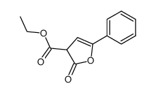 2-oxo-5-phenyl-2,3-dihydro-furan-3-carboxylic acid ethyl ester Structure