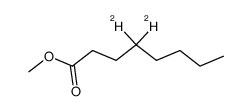 methyl (4,4-(2)H2)octanoate Structure