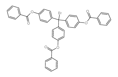 4,4',4''-tris(benzoyloxy)trityl bromide Structure