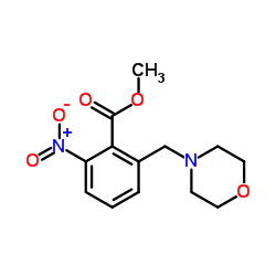 Methyl 2-(4-morpholinylmethyl)-6-nitrobenzoate Structure