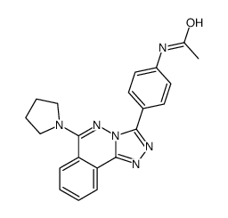 N-[4-(6-pyrrolidin-1-yl-[1,2,4]triazolo[3,4-a]phthalazin-3-yl)phenyl]acetamide Structure