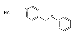 4-(phenylsulfanylmethyl)pyridine,hydrochloride结构式