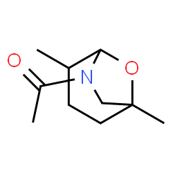 8-Oxa-6-azabicyclo[3.2.1]octane,6-acetyl-1,4-dimethyl- (7CI) Structure