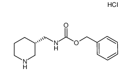 S-3-N-CBZ-AMINOMETHYL PIPERIDINE-HCL结构式