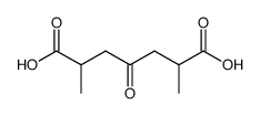 2,6-dimethyl-4-oxo-heptanedioic acid Structure