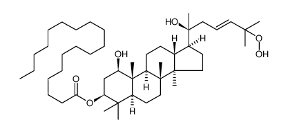 1β,20-(S)-dihydroxy-25-hydroperoxydammar-23(24)-ene-3β-O-stearate Structure