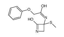 N-(3-methylsulfanyl-2-oxoazetidin-3-yl)-2-phenoxyacetamide结构式