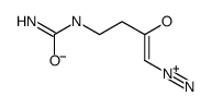 4-(carbamoylamino)-1-diazoniobut-1-en-2-olate Structure