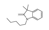 3,3-dimethyl-2-methylidene-1-pentylindole结构式